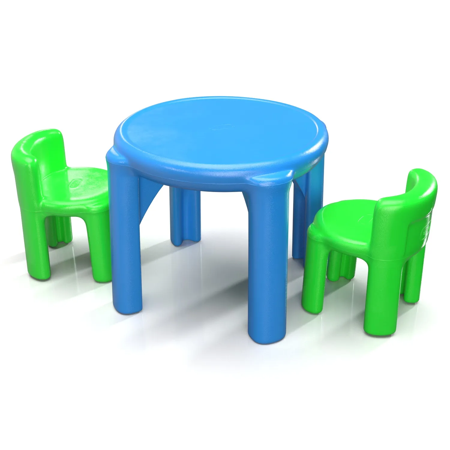 Little Tikes Bright And Bold Table One Chair PBR 3D Model_04